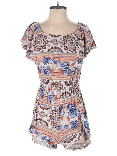 Pre-owned J For Justify Romper In Blue