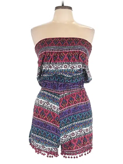 Pre-owned J For Justify Romper In Blue