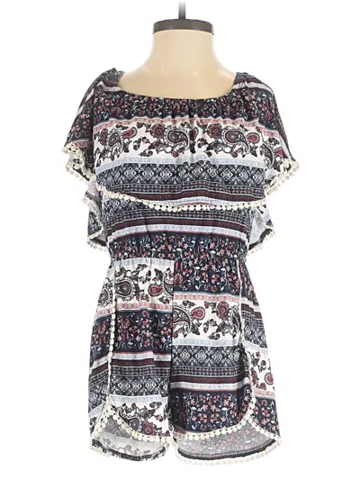 Pre-owned J For Justify Romper In Blue