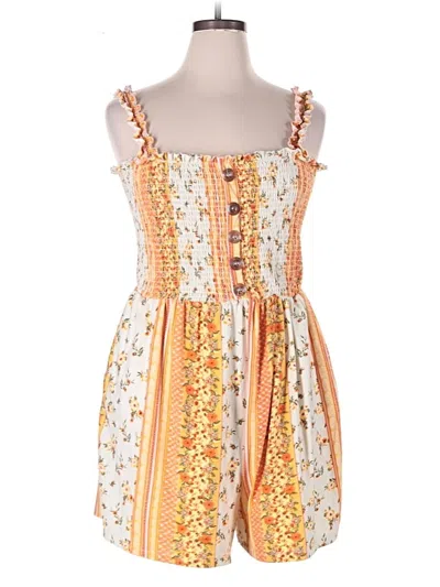 Pre-owned J For Justify Romper In Orange