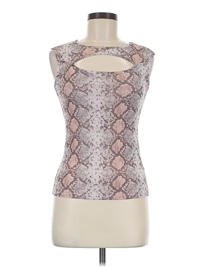 Pre-owned J For Justify Sleeveless Top Silver Halter Neckline Tops