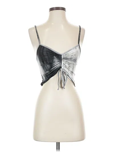 Pre-owned J For Justify Tank Top Silver Strapless Neckline Tops