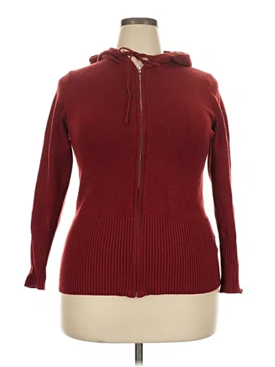 Pre-owned J For Justify Zip Up Hoodie In Red