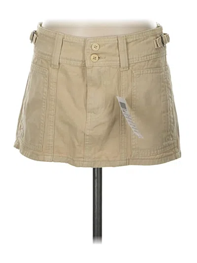 Pre-owned J. Galt Casual Skirt In Tan