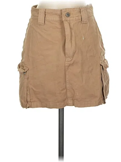 Pre-owned J. Galt Casual Skirt In Tan