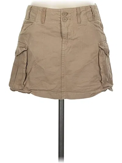 Pre-owned J. Galt Casual Skirt In Tan