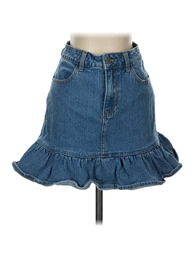 Pre-owned J. Galt Denim Skirt In Blue