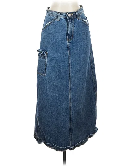 Pre-owned J. Galt Denim Skirt In Blue