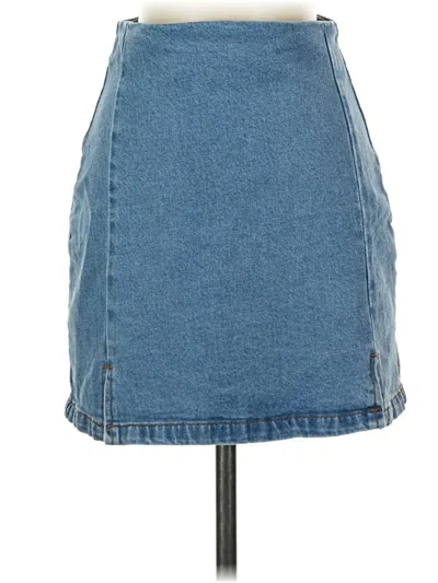 Pre-owned J. Galt Denim Skirt In Blue