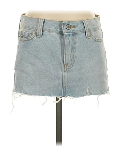 Pre-owned J. Galt Denim Skirt In Blue