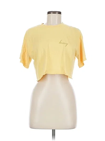 Pre-owned J. Galt Short Sleeve T-shirt In Yellow