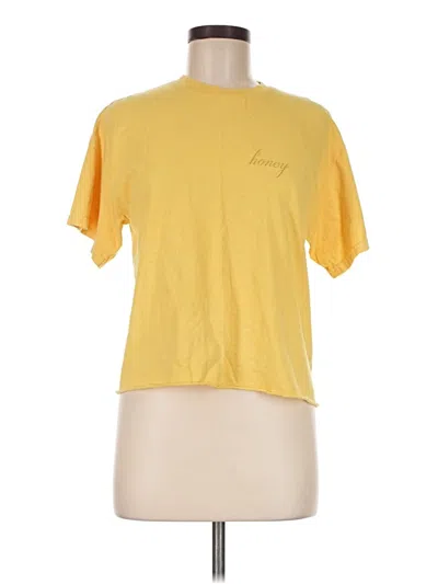 Pre-owned J. Galt Short Sleeve T-shirt In Yellow