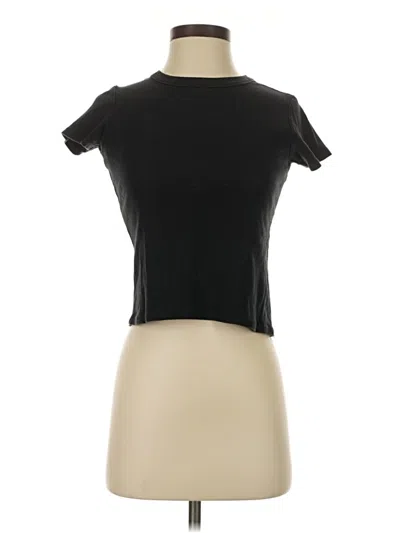 Pre-owned J. Galt Short Sleeve Turtleneck In Black