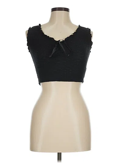 Pre-owned J. Galt Tank Top Black Strapless Neckline Tops