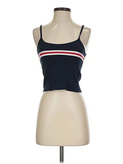 Pre-owned J. Galt Tank Top Blue Strapless Neckline Tops