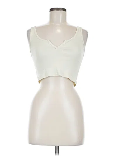 Pre-owned J. Galt Tank Top Ivory Strapless Neckline Tops In White