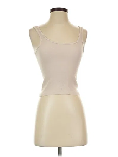 Pre-owned J. Galt Tank Top Tan Strapless Neckline Tops