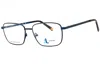 J. Landon Jl1013 Metal Rectangular Eyeglasses In Blue