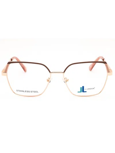 J. Landon Jl50002 Eyeglasses In Pale Gold/clear Demo Lens
