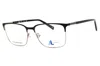 J. Landon Jl50021 Rectangular Metal Frame Eyeglasses In Black