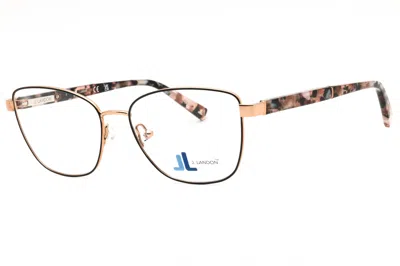 J. Landon Jl5008 Cat Eye Metal Eyeglasses In Brown