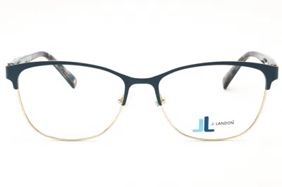 J. Landon Jl5009 Eyeglasses In Matte Light Blue/clear Demo Lens