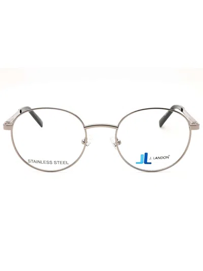 J. Landon Round Metal Men's Eyeglasses - Jl1014