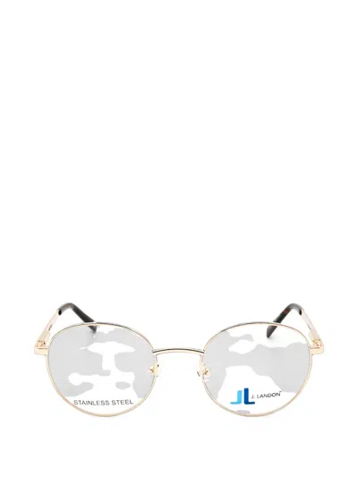 J. Landon Round-frame Glasses In Gold