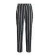 J. Lindeberg J Lindeberg 30y Devyn Stripe Golf Trousers In Black