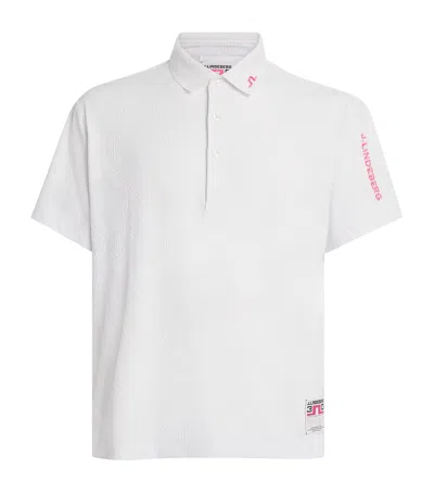 J. Lindeberg J Lindeberg 30y Matt Relaxed Polo Shirt In White