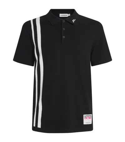 J. Lindeberg J Lindeberg 30y Wallis Knit Polo Shirt In Black