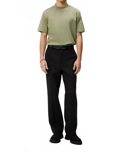 J. Lindeberg Ace Mock Tee In Oil Green
