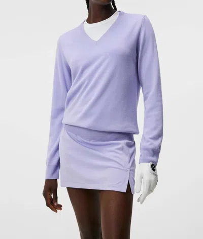 J. Lindeberg Amaya Knitted Sweater In Sweet Lavender In Multi