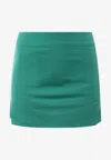 J. Lindeberg Amelie Jersey Mini Golf Skirt In Green