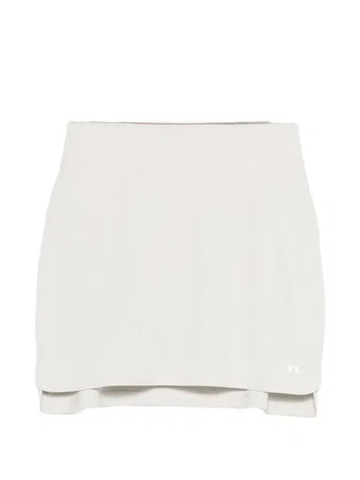 J. Lindeberg Amy Midi Skirt In Neutral