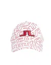 J. LINDEBERG ARLENE CAP IN BRIDGE SWIRL WHITE