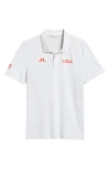 J. Lindeberg Arnaud Seamless Performance Polo In White