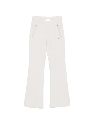 J. Lindeberg Aura Flared Track Pants In Neutral