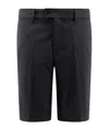 J. Lindeberg Technical Fabric Bermuda Shorts In Black