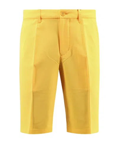 J. Lindeberg Belt Ring Shorts In Burgundy