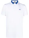 J. Lindeberg Benji Logo-print Polo Shirt In White