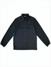 J. Lindeberg Black Polyamide Casual Jacket With Classic Collar In Black