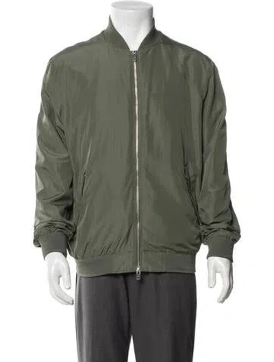 Pre-owned J. Lindeberg Bomber Jacket In Green