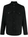J. Lindeberg Silas Button-up Overshirt In Black