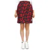 J. Lindeberg Carrie Padded Skirt Print In Bridge Swirl Red In Red