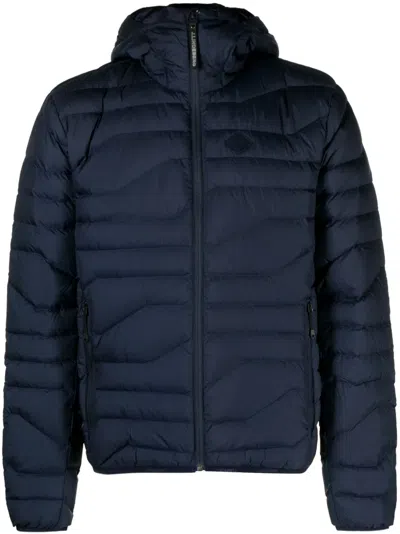 J. Lindeberg Cliff Hooded Down Jacket In Blue