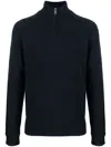J. Lindeberg Collin Half-zip Knit Jumper In 蓝色