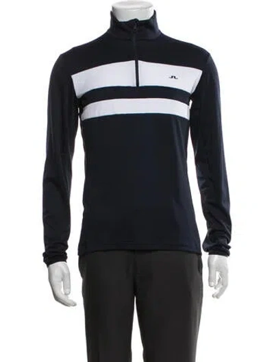 Pre-owned J. Lindeberg Colorblock Pattern Performance Jacket In Blue