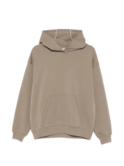 J. Lindeberg Cove Hooded Pouch Pocket Sweatshirt In Neutral