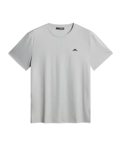 J. Lindeberg Crew Neck Short-sleeved T-shirt In Gray